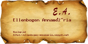 Ellenbogen Annamária névjegykártya