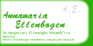 annamaria ellenbogen business card